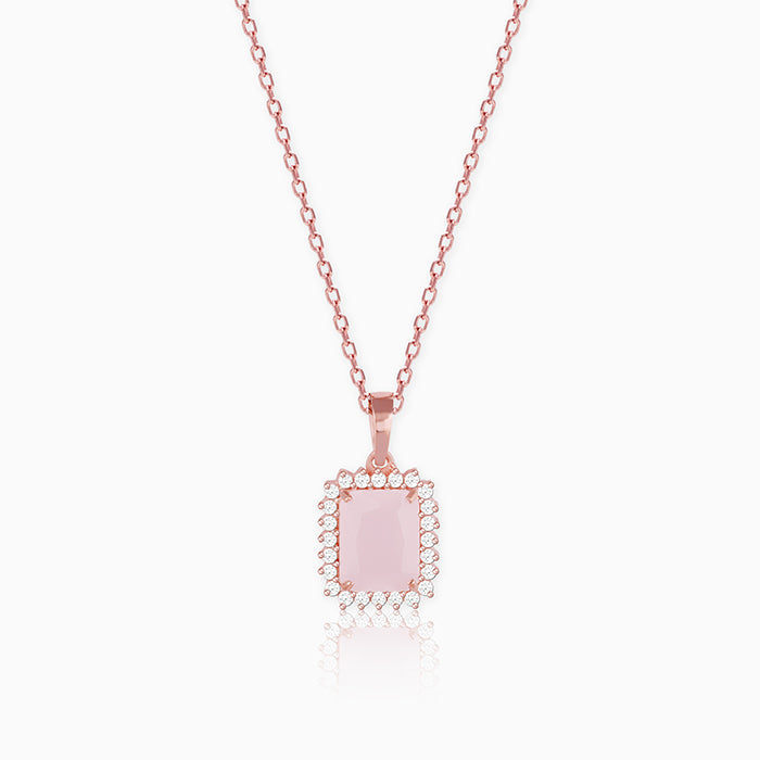 Rose Gold Fairytale Pendant With Link Chain