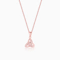 Rose Gold Enveloped in Love Pendant with Link Chain