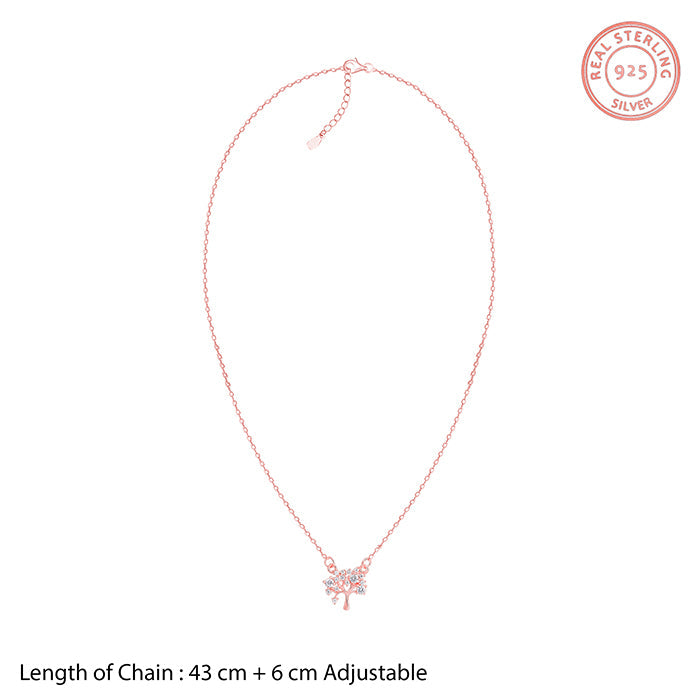 Rose Gold Tree of Life Necklace
