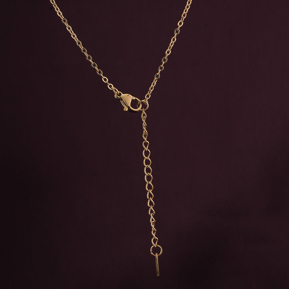 Round Line Two Layer Necklace