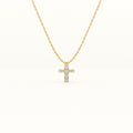 Stone Studded Cross Necklace