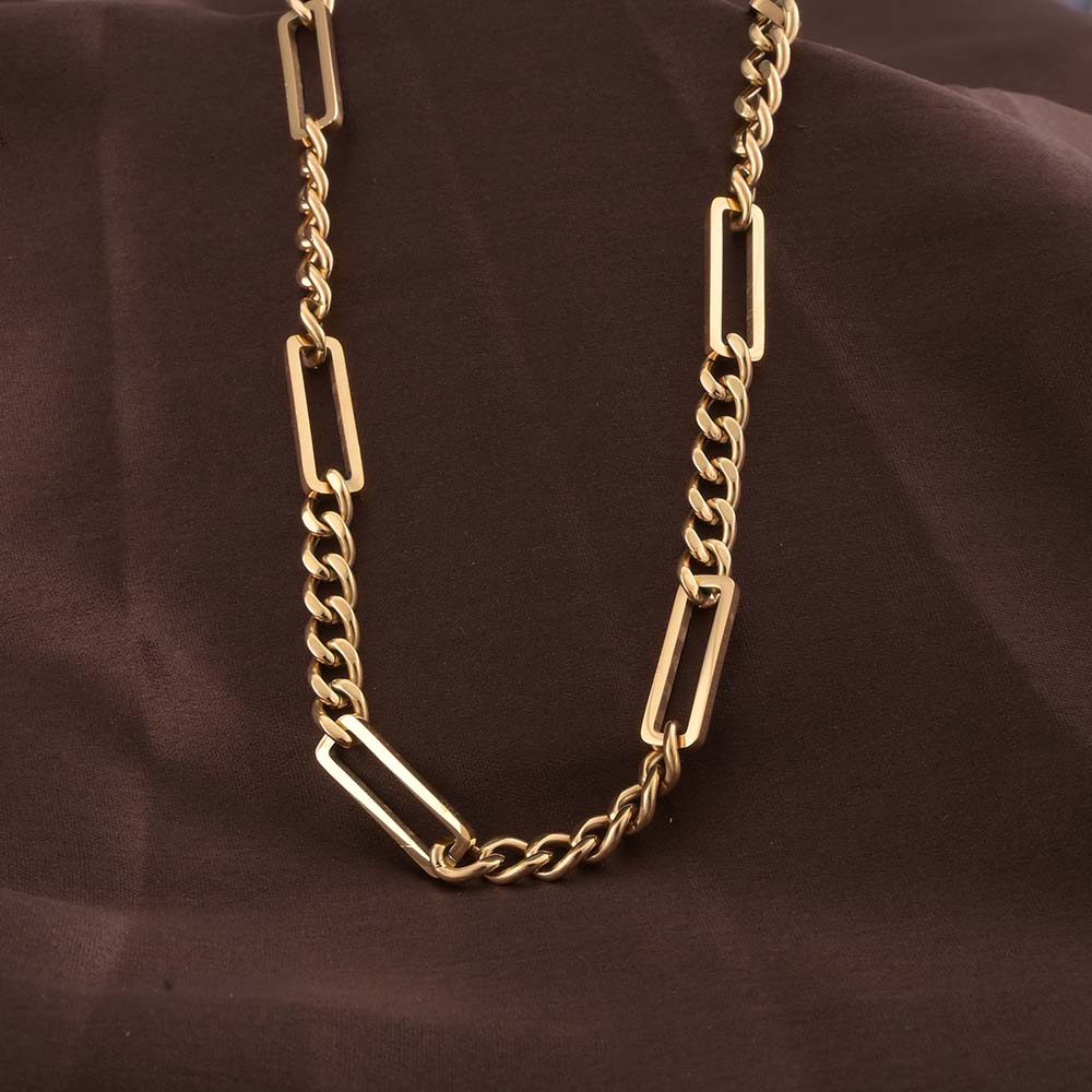 Solid Gold Chain with Box Link