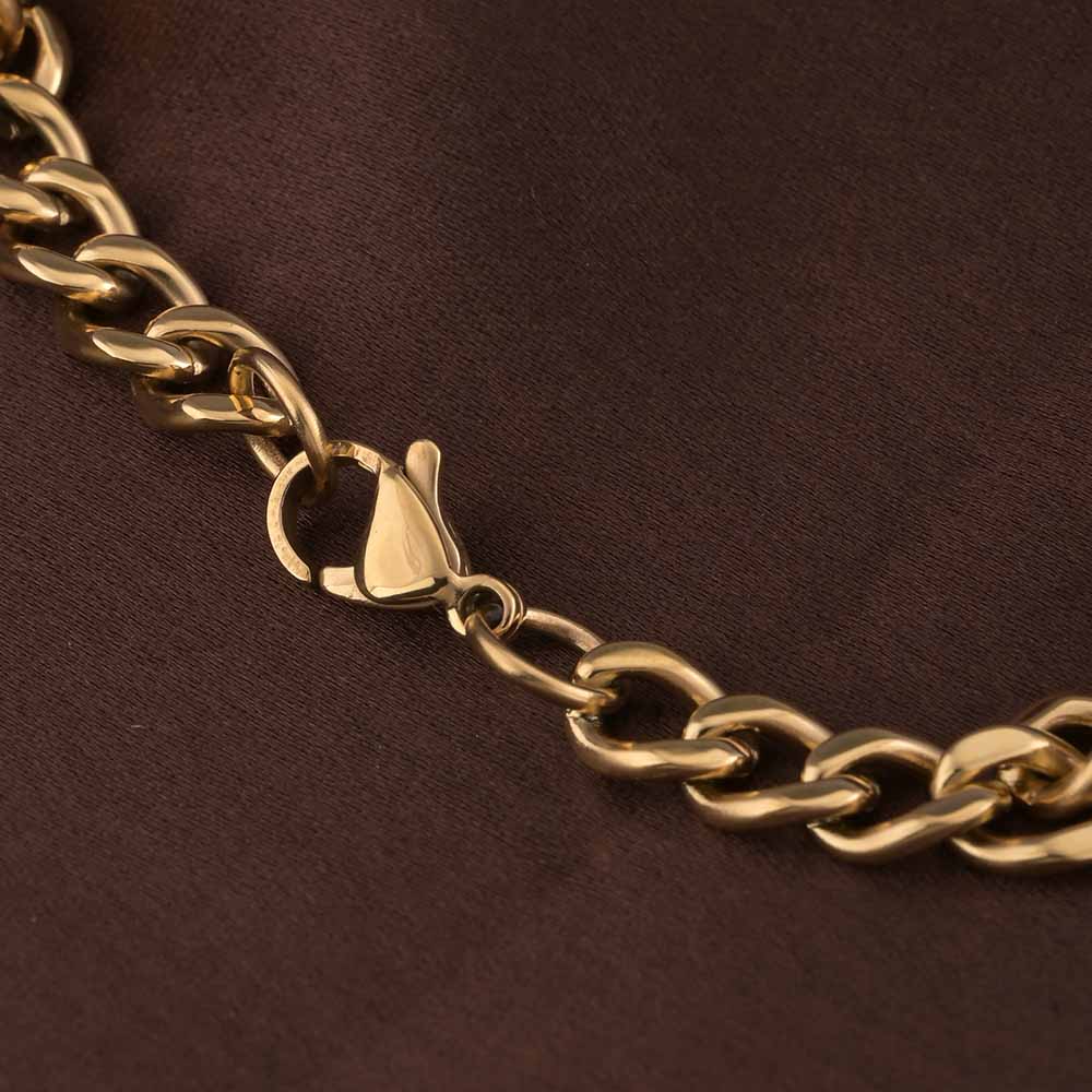 Solid Gold Chain with Box Link