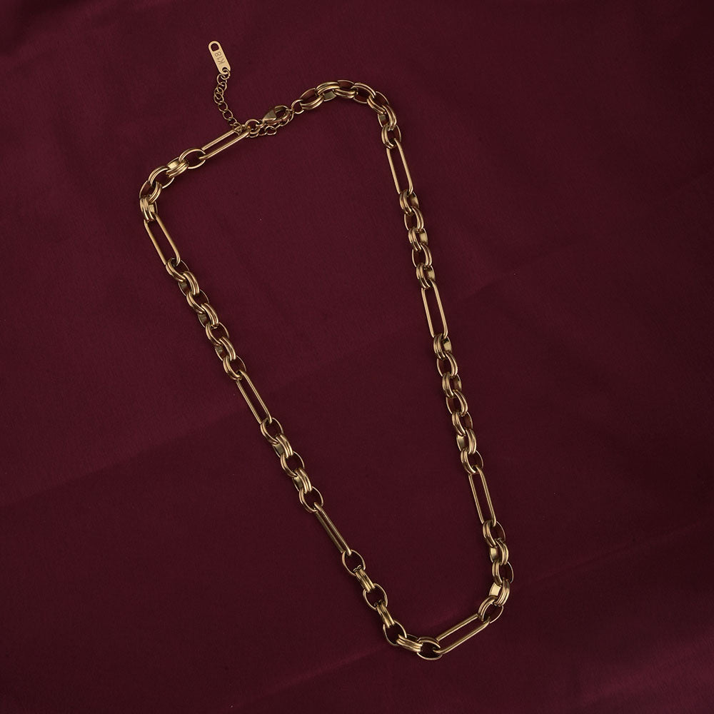 Gold Figaro Chain Necklace