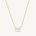 Double Drop Delicacy Gold Chain Necklace