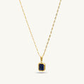 Everyday Exquisite Blue Stone Gold Necklace