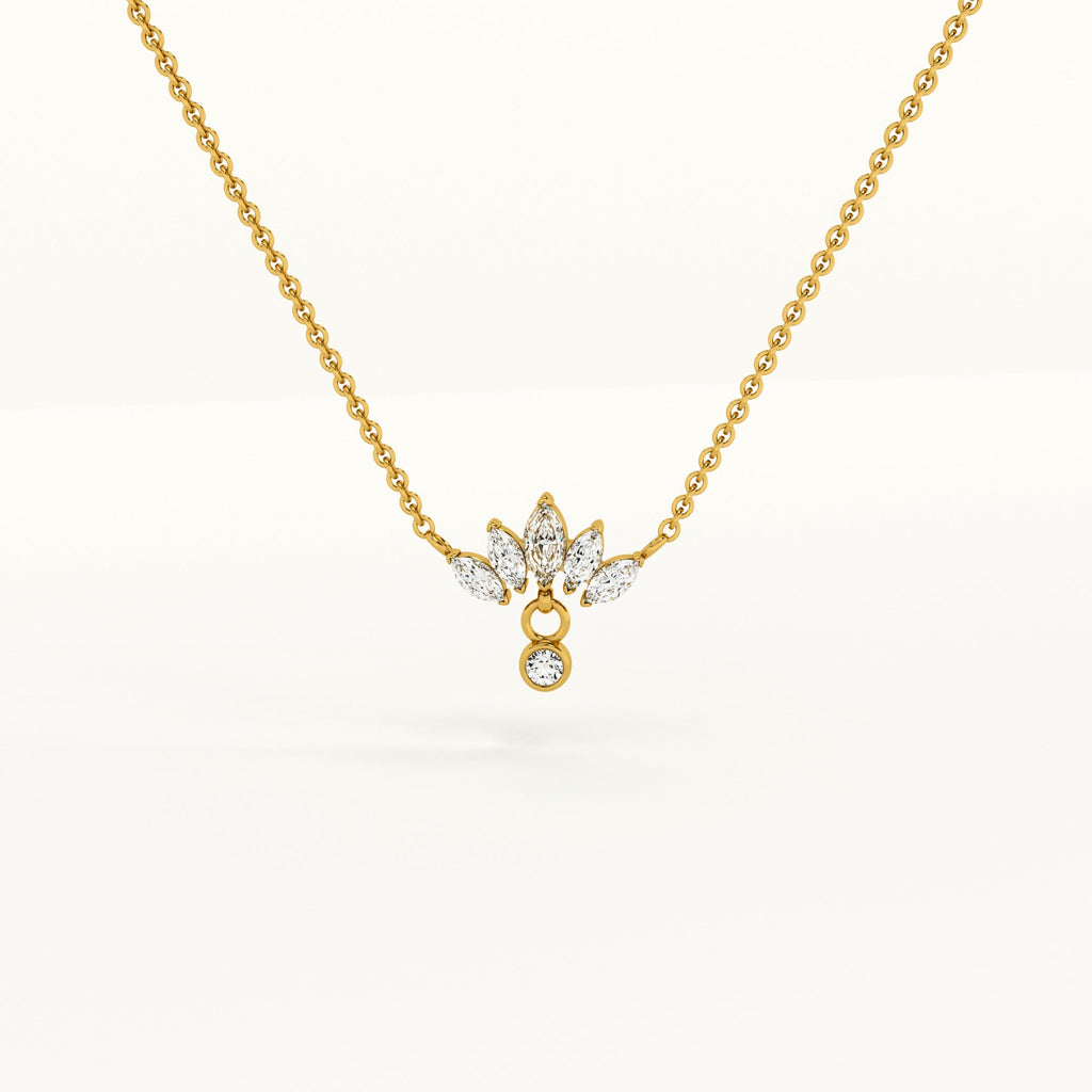 Floral Fantasy Gold Necklace
