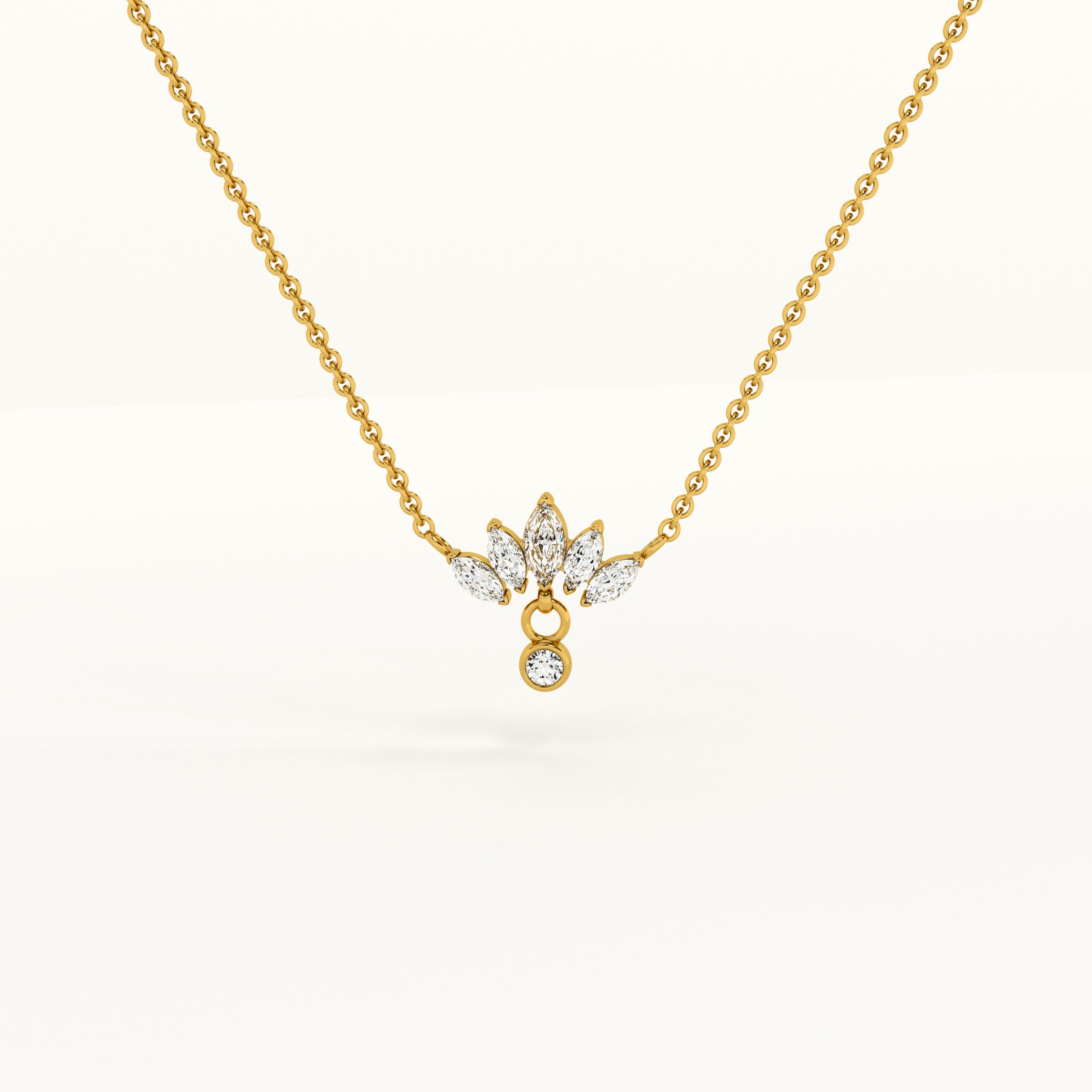 Floral Fantasy Gold Necklace