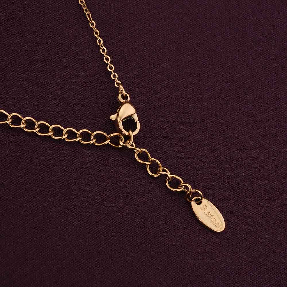 Sparkling Hearts Gold Necklace