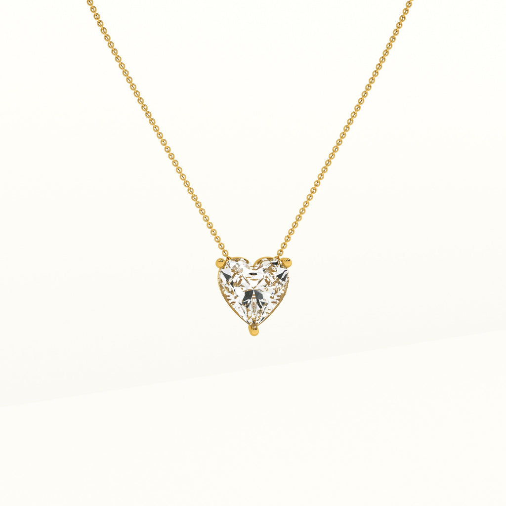 Sparkling Hearts Gold Necklace