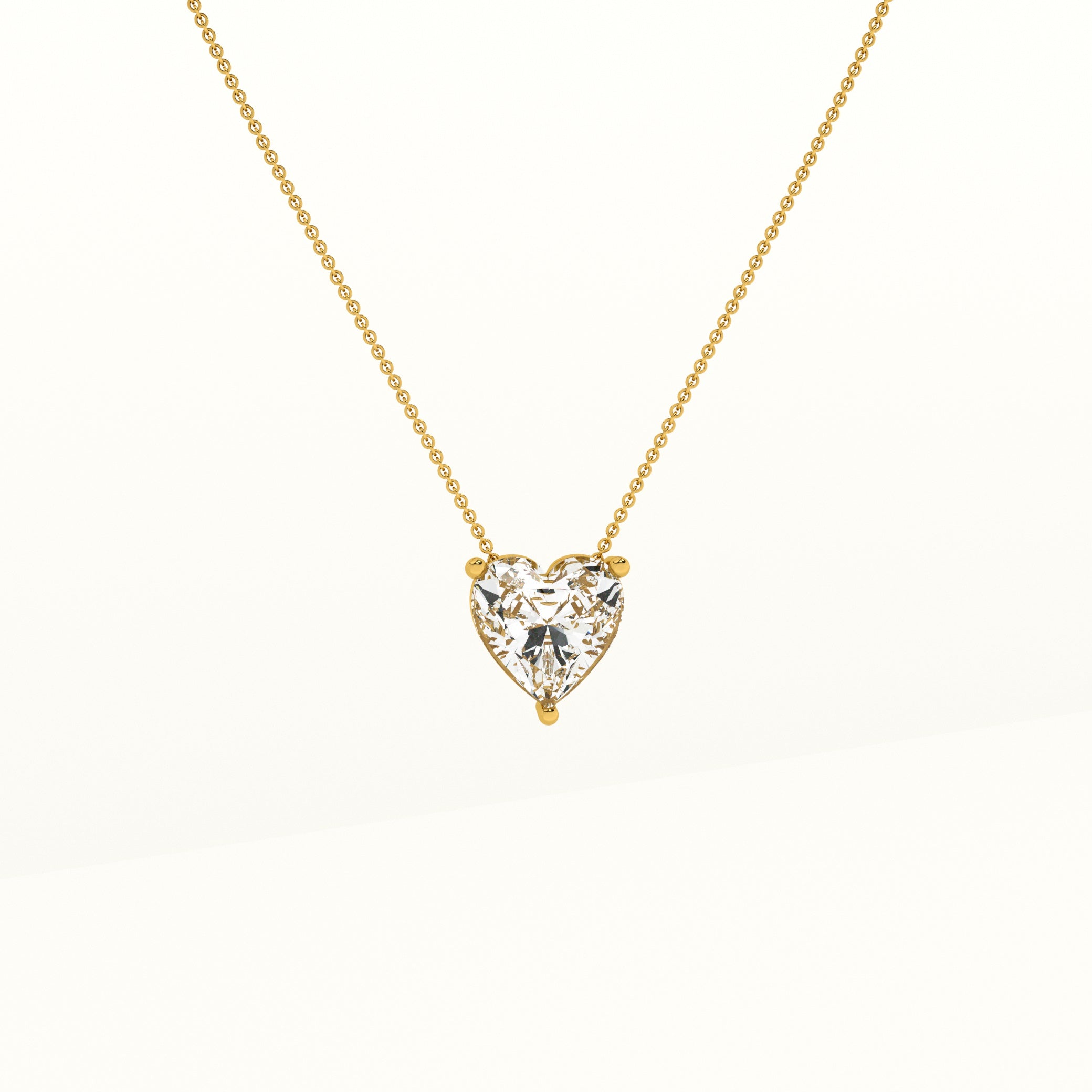 Sparkling Hearts Gold Necklace