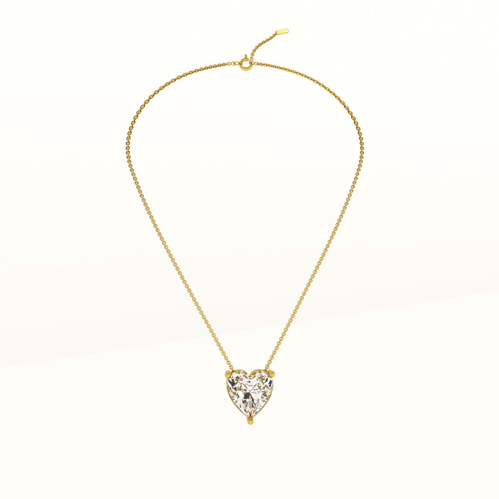 Sparkling Hearts Gold Necklace