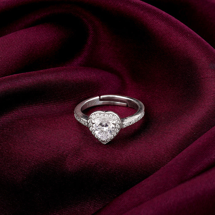 Silver Hearts Harmony Ring