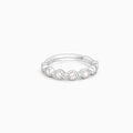 Silver Zircon Melange Ring