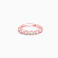 Rose Gold Zircon Melange Ring (Size 13)