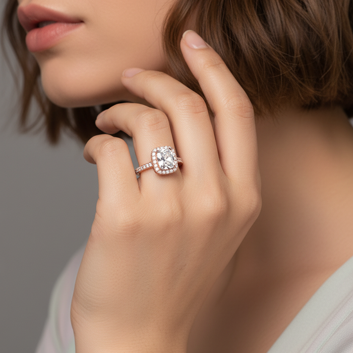 Rose Gold Classic Solitaire Ring