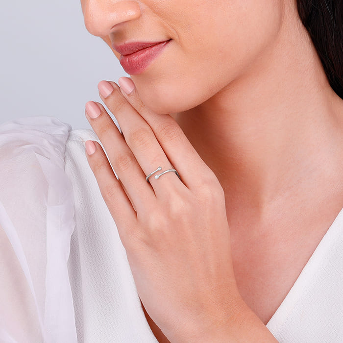 Silver Starlit Ring