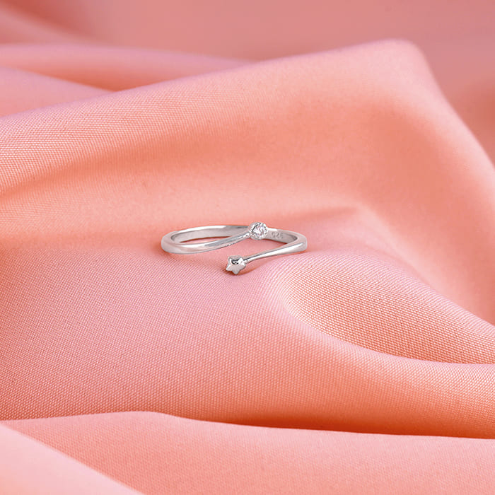 Silver Starlit Ring