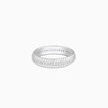 Silver Zircon Tiered Beauty Ring