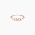 Rose Gold Zircon Loop of Hope Ring
