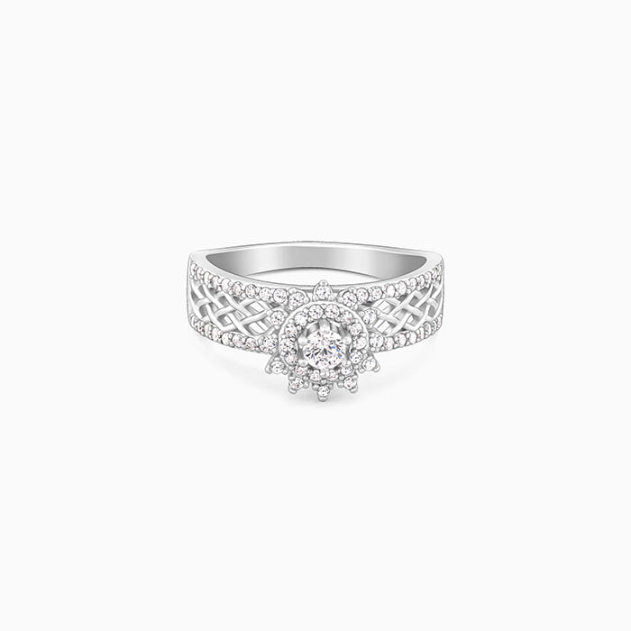 Silver Filigree Florid Ring