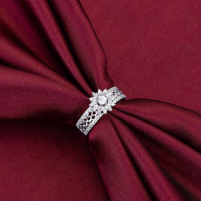 Silver Filigree Florid Ring