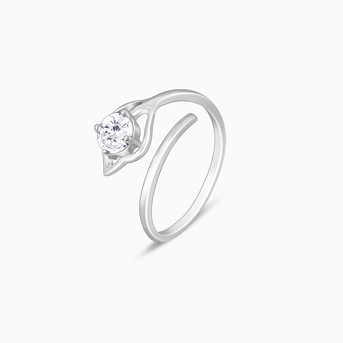 Silver Falling Dew Ring