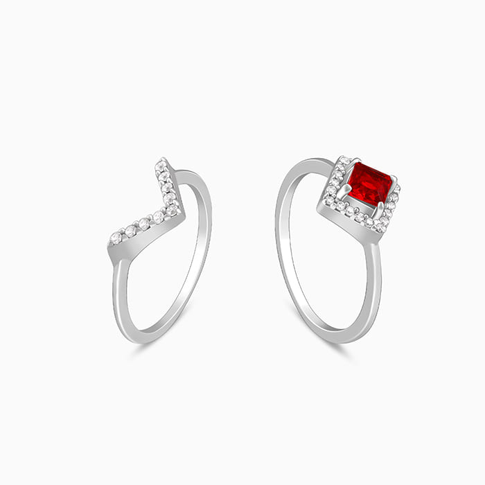 Silver Princess in Red Ring