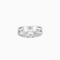Silver Glittering Ring