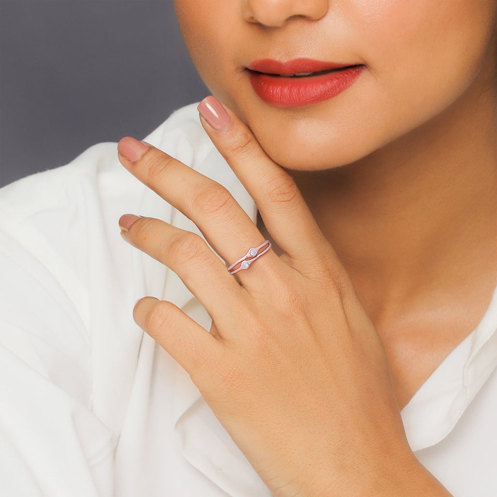 Rose Gold Dual Feat Ring