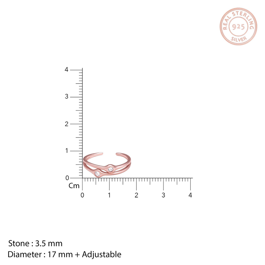 Rose Gold Dual Feat Ring