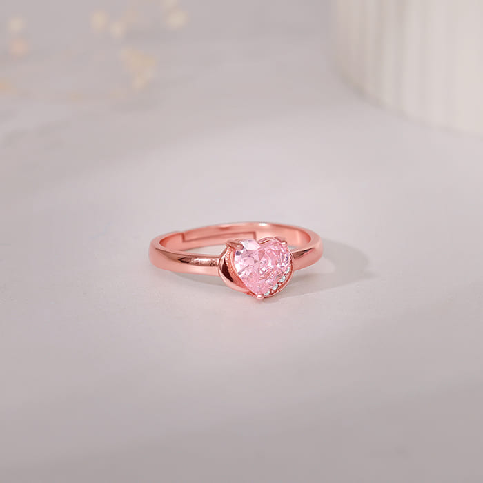 Rose Gold Radiance of Love Ring