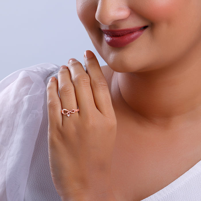 Rose Gold Infiniheart Ring