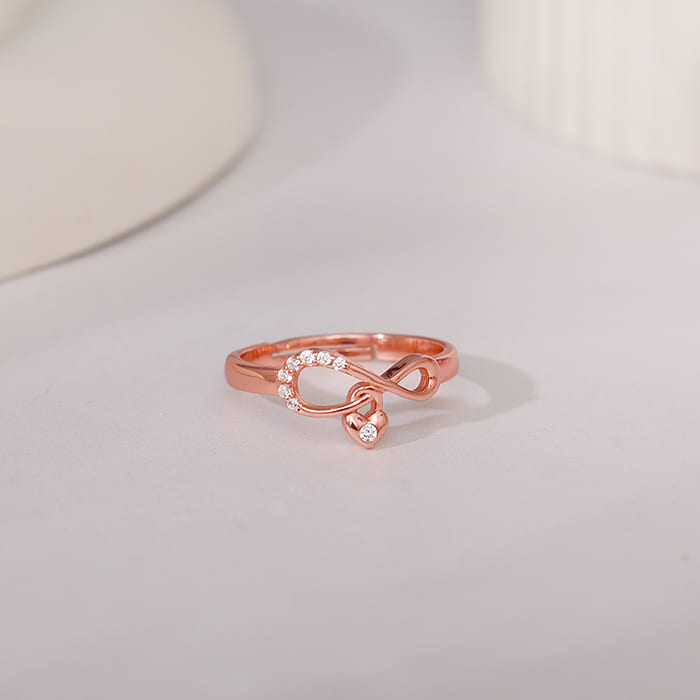 Rose Gold Infiniheart Ring