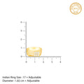 Golden Square in Rectangle Ring For Him