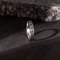 oxidised silver ring for men