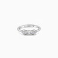 Silver Cute Bow Ring