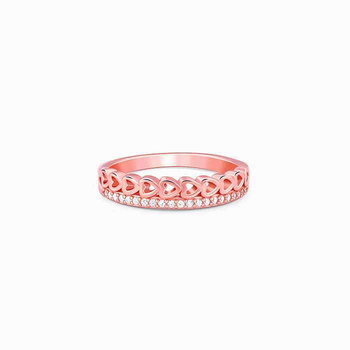Rose Gold Spark Romance Ring