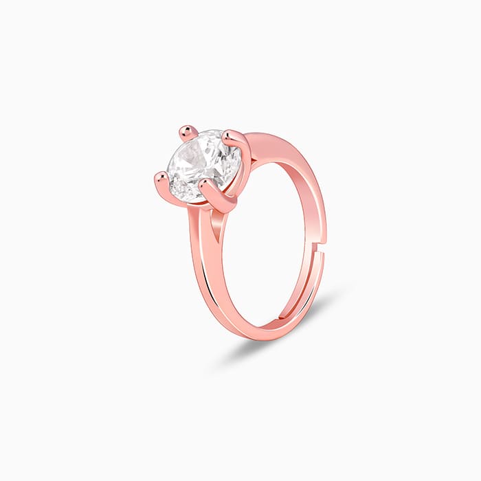 Rose Gold Everlasting Solitaire Ring