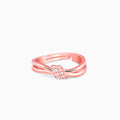 Rose Gold Promise Knot Ring