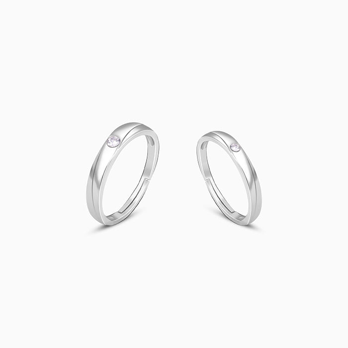 Silver Forever Couple Bands