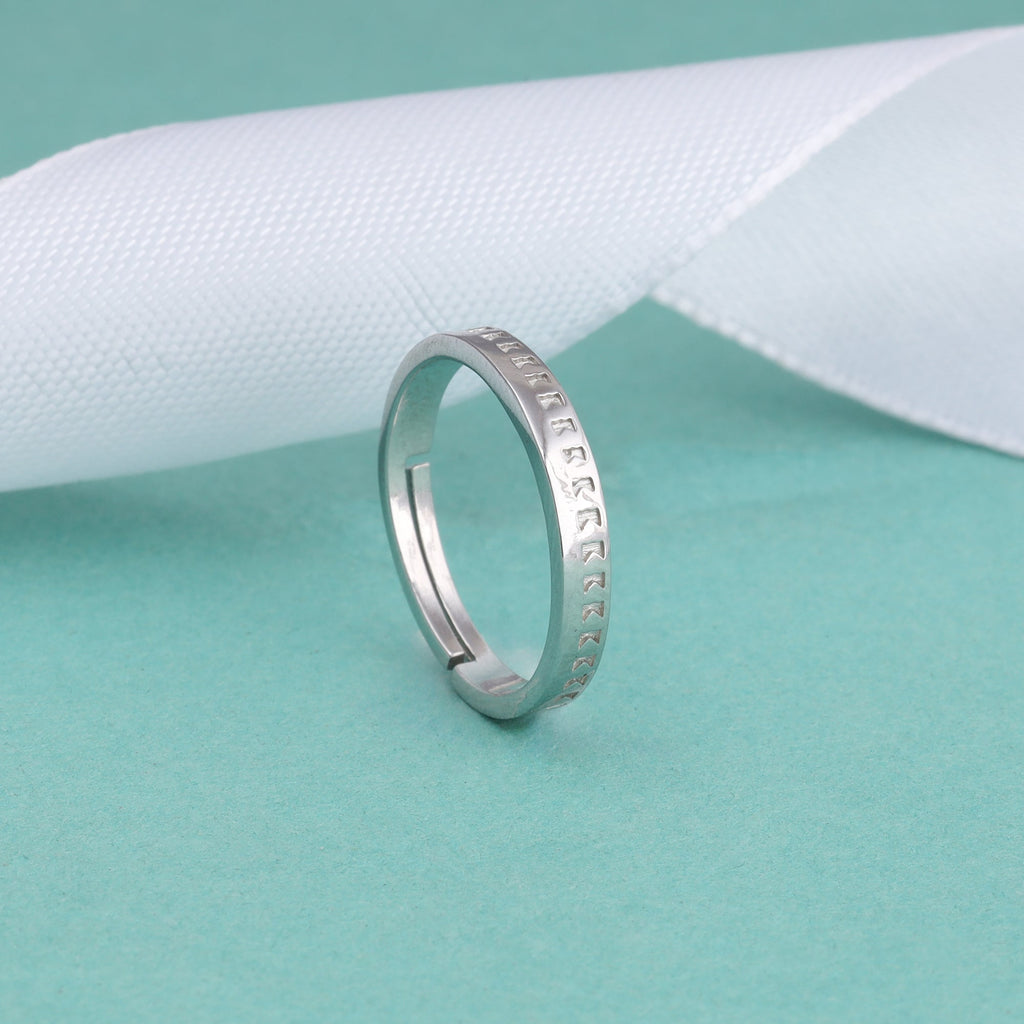 Silver Dear Hearts Ring