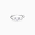 Silver Endless Heart Ring