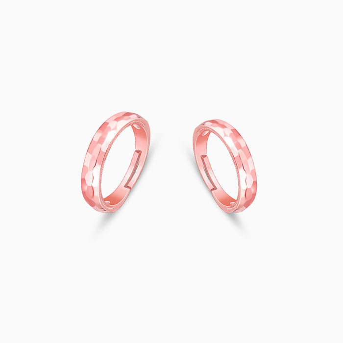 Rose Gold Partners in Fun Couple Bands