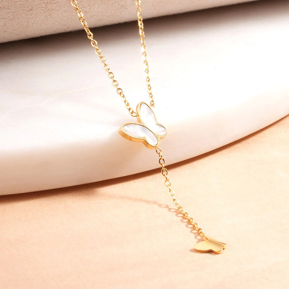 Butterfly Bliss Pendant Necklace - 2