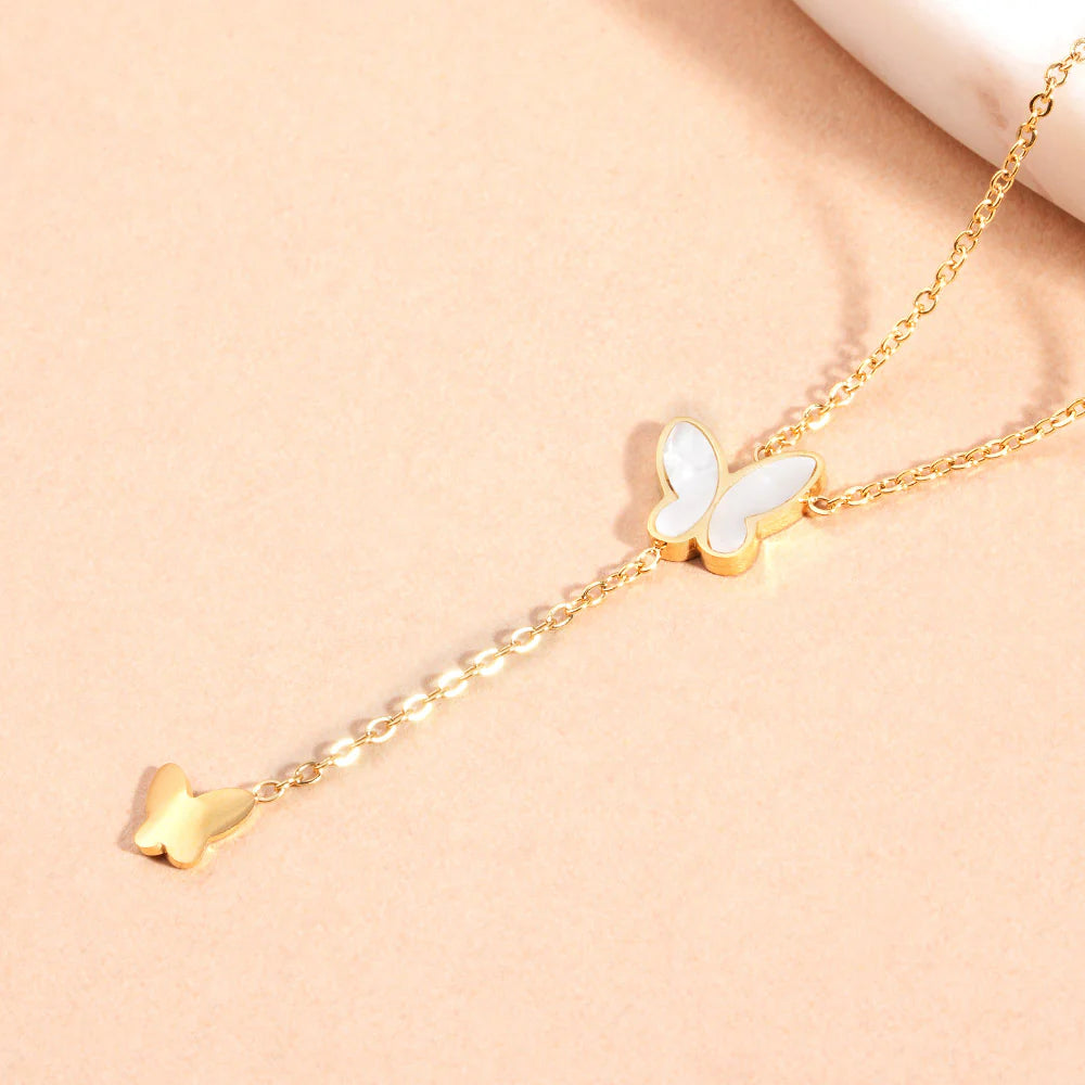 Butterfly Bliss Pendant Necklace - 1