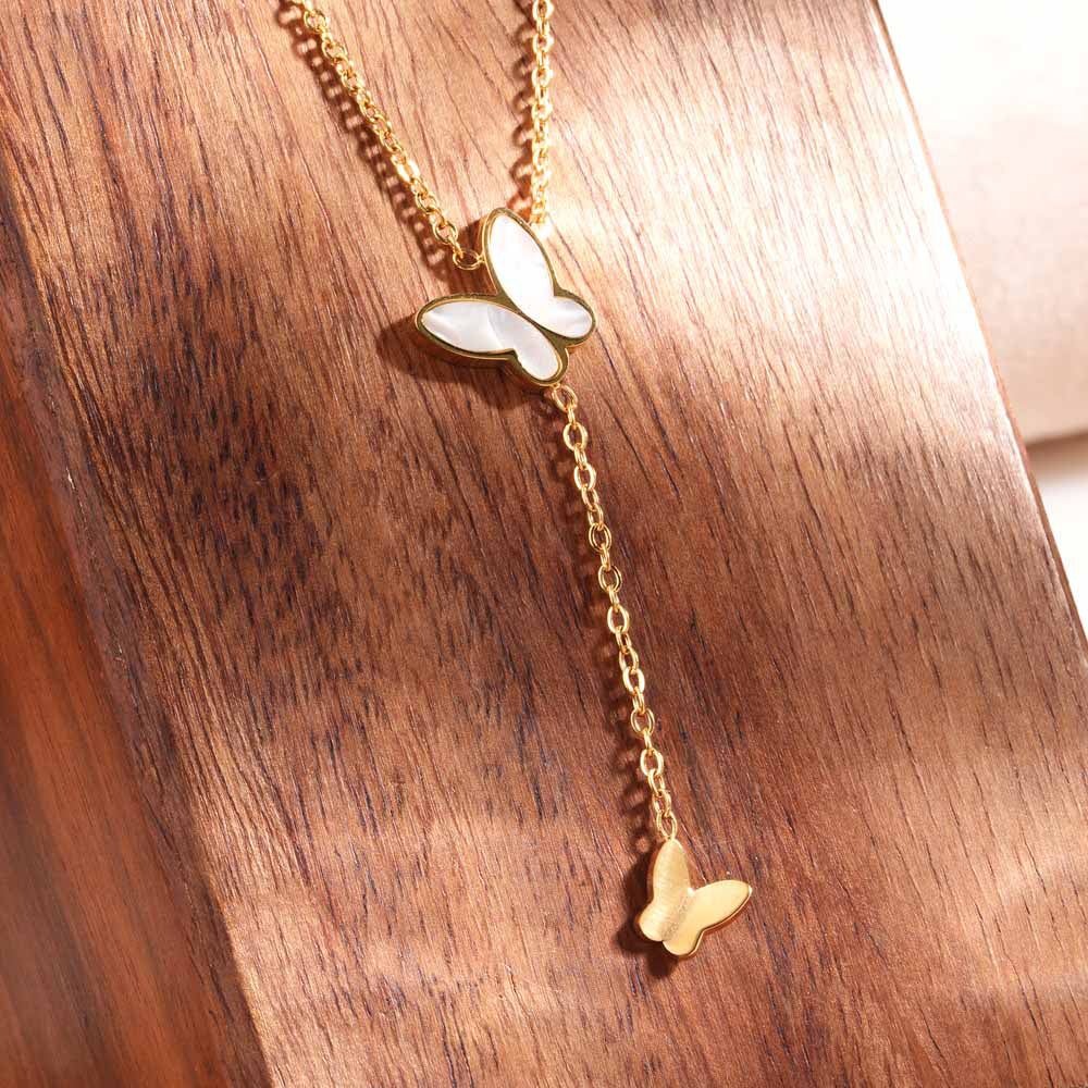 Butterfly Bliss Pendant Necklace - 4