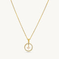 Eternal Glow Crystal Circle Necklace