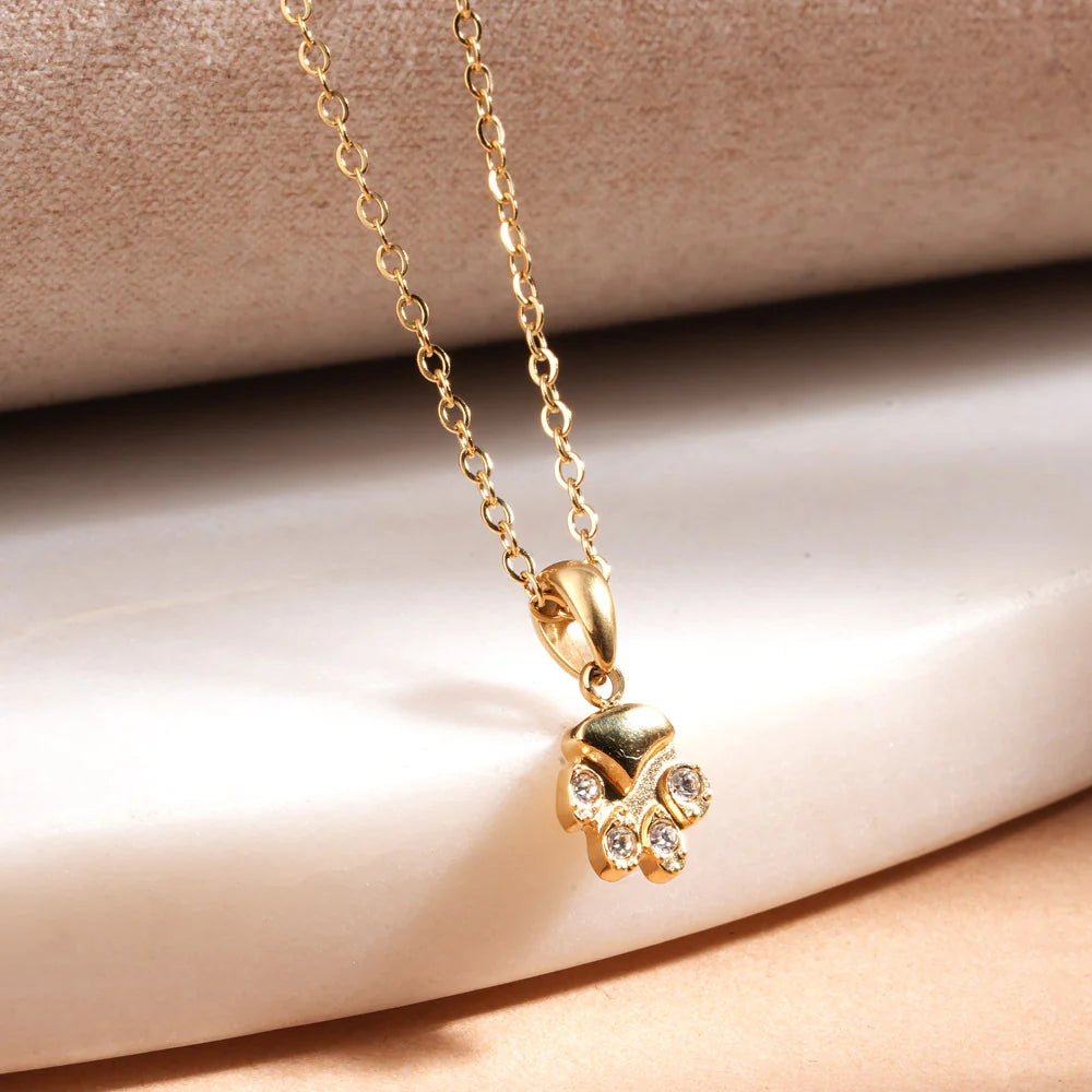 Petite Floral Crown Pendant Necklace - 1