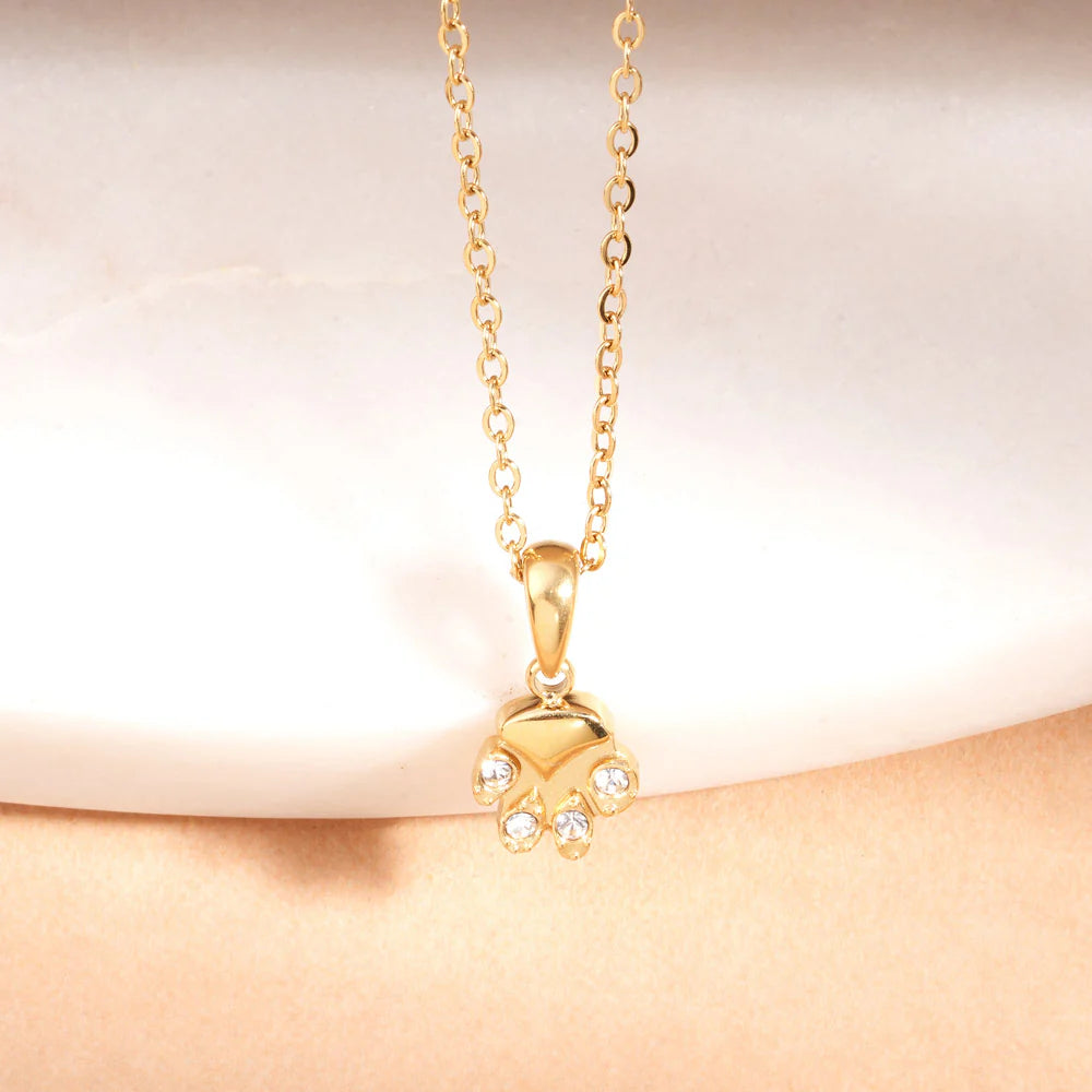 Petite Floral Crown Pendant Necklace - 4